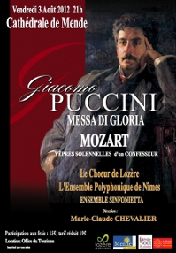 Affiche Mende Puccini 2012